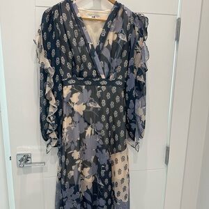Elegant Long Sleeve Floral Dress